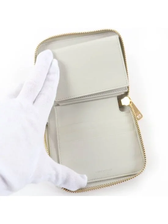 Celine Small Zip Wallet Essential Leather Compact Bifold - Picture 6 of 14